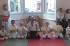 grading_July19.Well done to Josh, Oliver, Josh, Ella, Maisie, Oliver, Owen and Jemima. They all performed with confidence. A big thank you to Harri, Leah, Maisy and Miyah for taking ukemi for all the students.